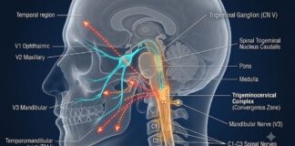 “턱관절 소리 뒤에 찾아오는 편두통과 귀 먹먹함(이명)”… 삼차신경-경추 복합체와 안 불균형의 진실